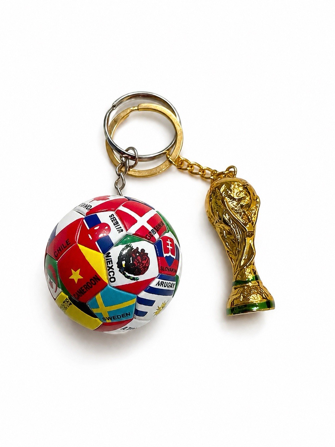 FIFA 2026 – World Mini Soccer Ball Keychain w/ Trophy