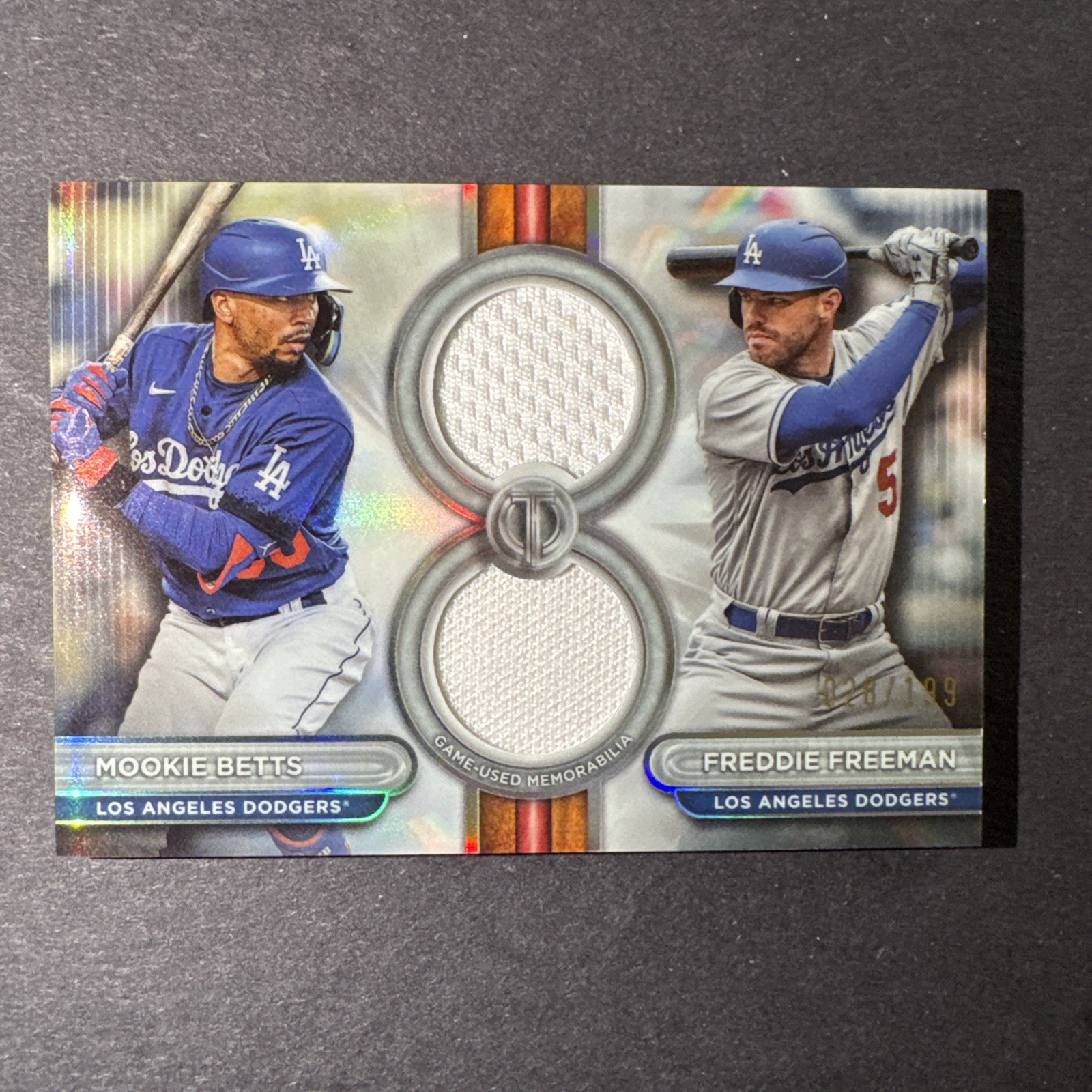 2024 Topps Tribute – Dual Relics Dual Players Freddie Freeman, Mookie Betts /199