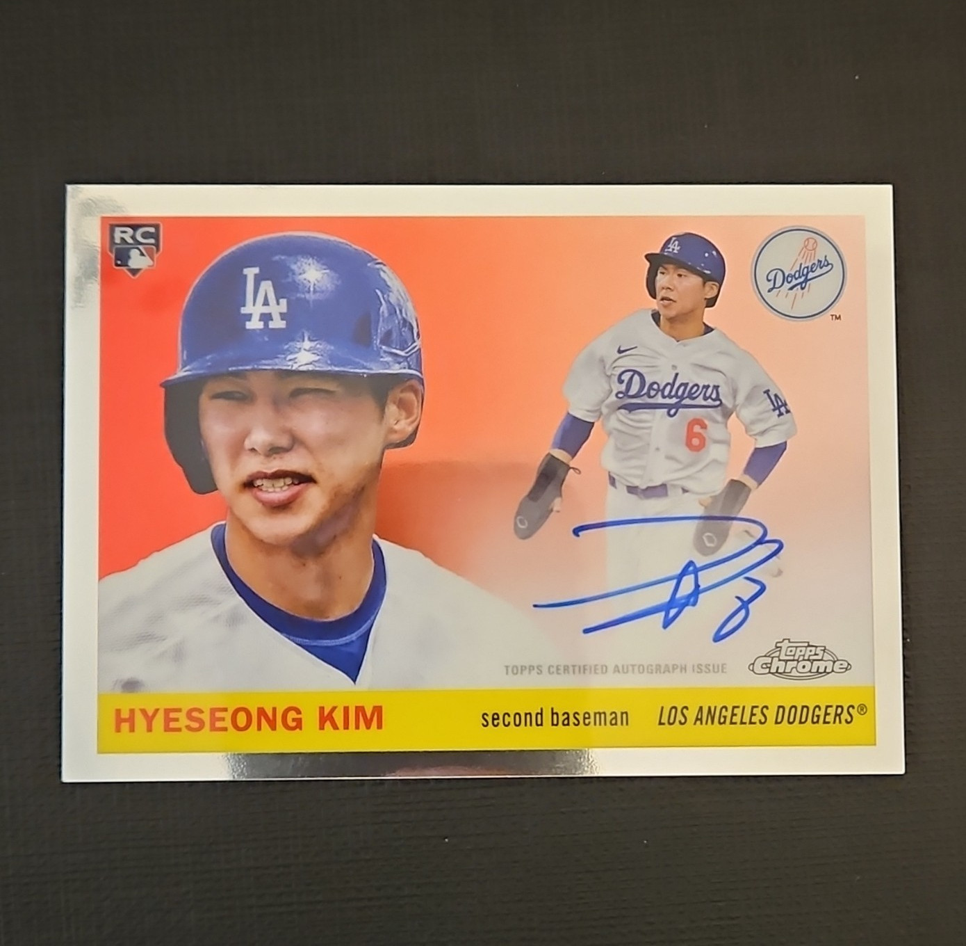 Topps Chrome Platinum 2025 Hyeseong Kim #CPA-HK Rookie Auto Hard Signed Dodgers
