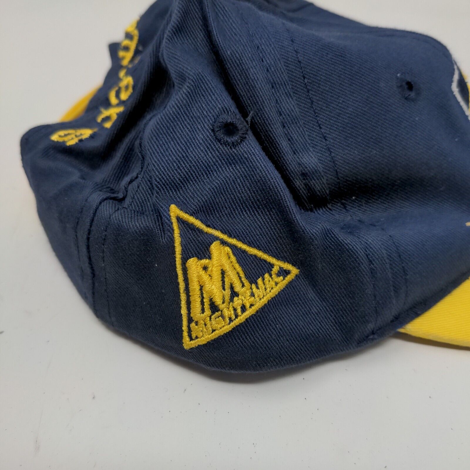 Mighty Mac Boy’s Snapback Hat Blue 2-4T Yellow Indiana Pacers Autographed Boomer