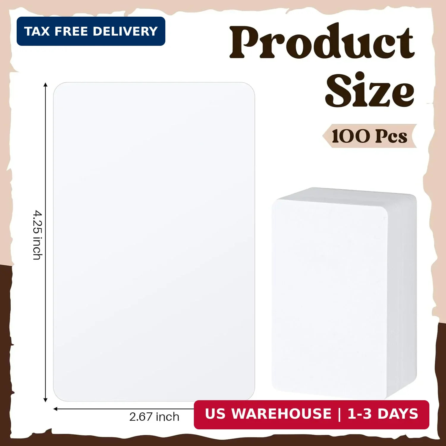 Zomiboo 100 Pieces Trading Card Dividers, Tall Trading Card Dividers Plastic Sep
