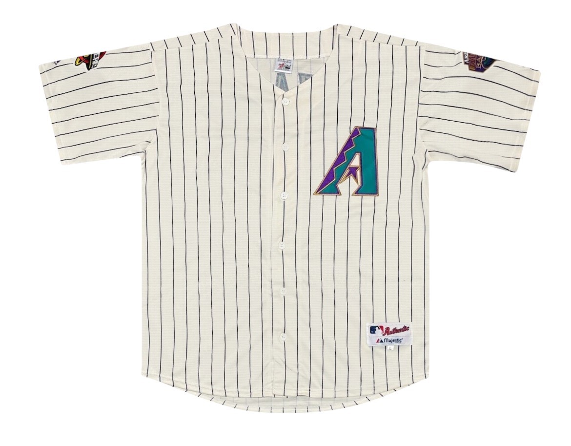 Luis Gonzalez 2001 Arizona Diamondbacks Home World Series Jersey Men’s Large