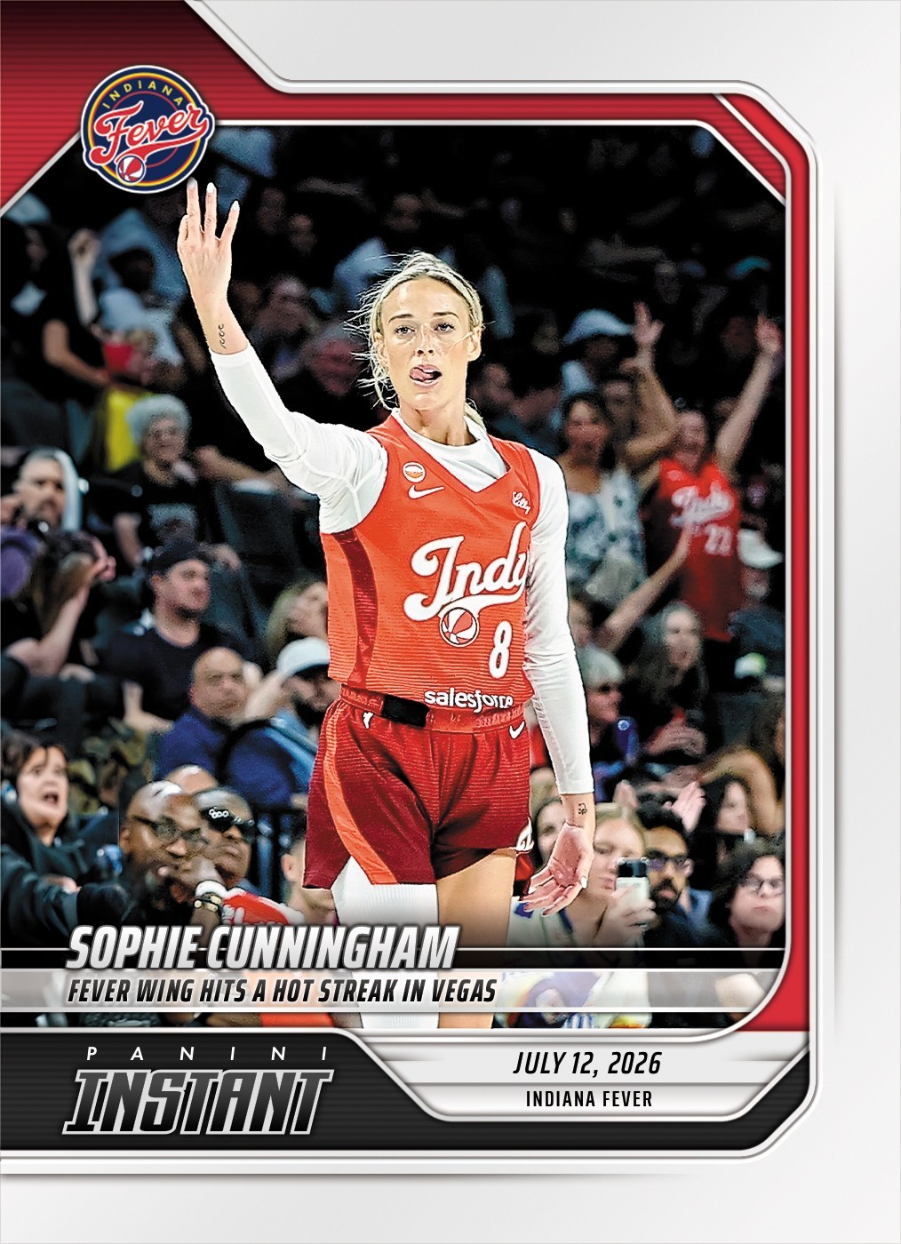 2026 Panini Instant WNBA #238 Sophie Cunningham Indiana Fever PRESALE