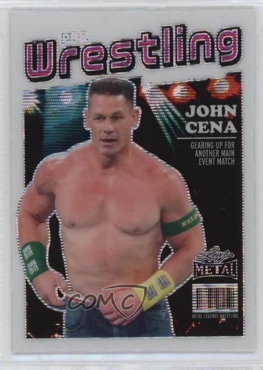 2024 Leaf Metal Legends Pro Wrestling Periodical White Wave 2/3 John Cena 04br