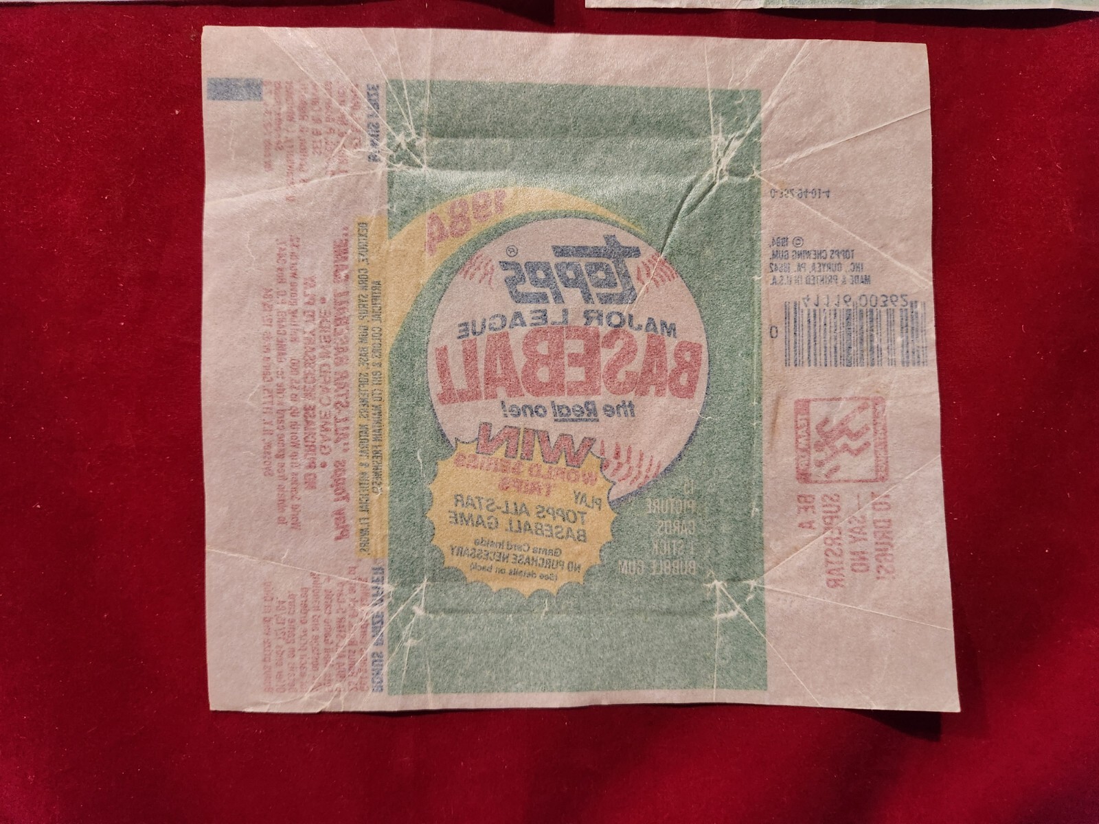 ⚾3 Set / Lot 1984 TOPPS Baseball Wax Pack WRAPPERS 4.2⚾ Mattingly RC Rookie Year