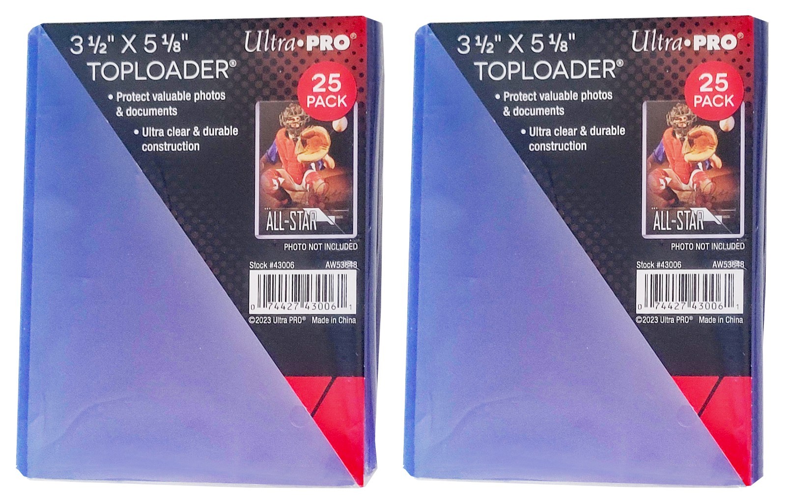 50 Ultra Pro 3-1/2 x 5-1/8 Toploaders Oversized Photo Rigid Card Sleeves mtg