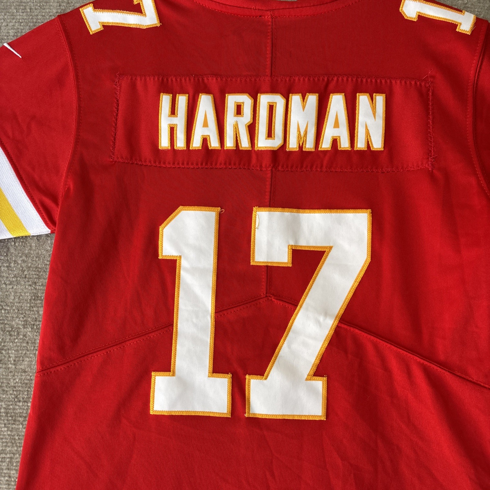 Nike Kansas City Chiefs Mecole Hardman Jr Red Jersey Size Men’s Small STITCHED