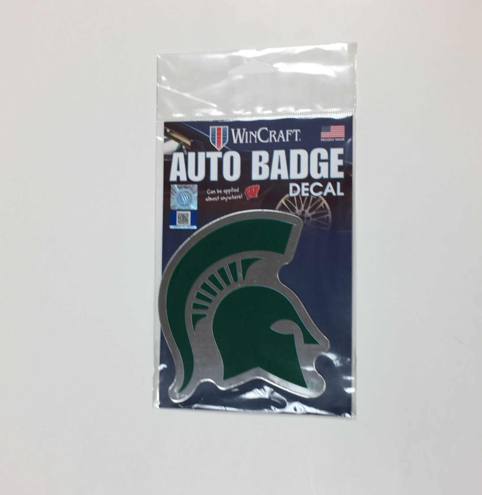 Michigan State Spartans Logo Auto Badge Decal Sticker NEW Truck Car 3×4 Inches