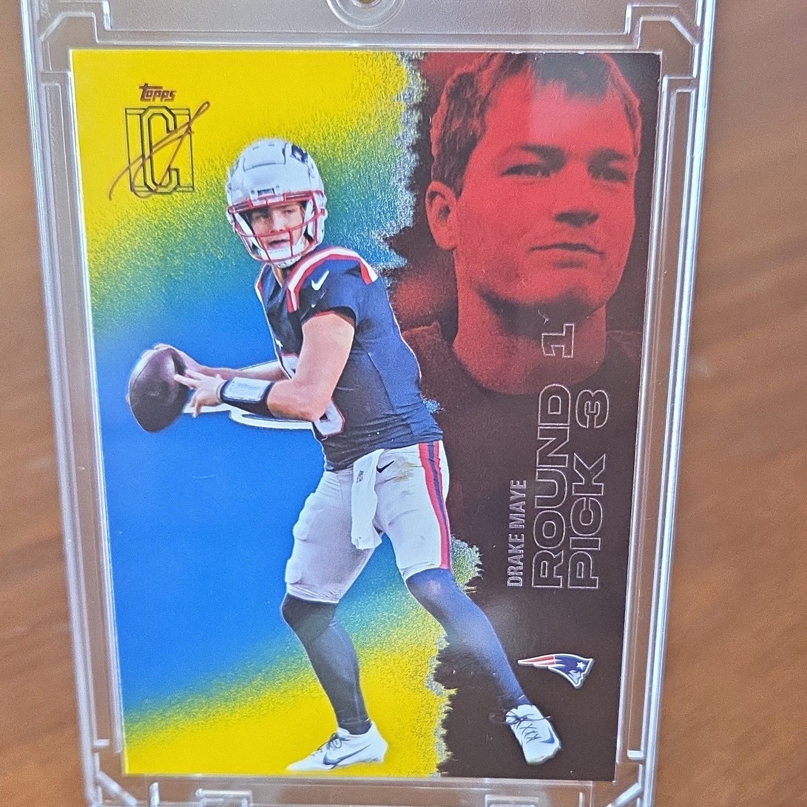 Topps 2025 Signature Class Drake Maye Round 1 Pick 3 Rookie #38 Patriots
