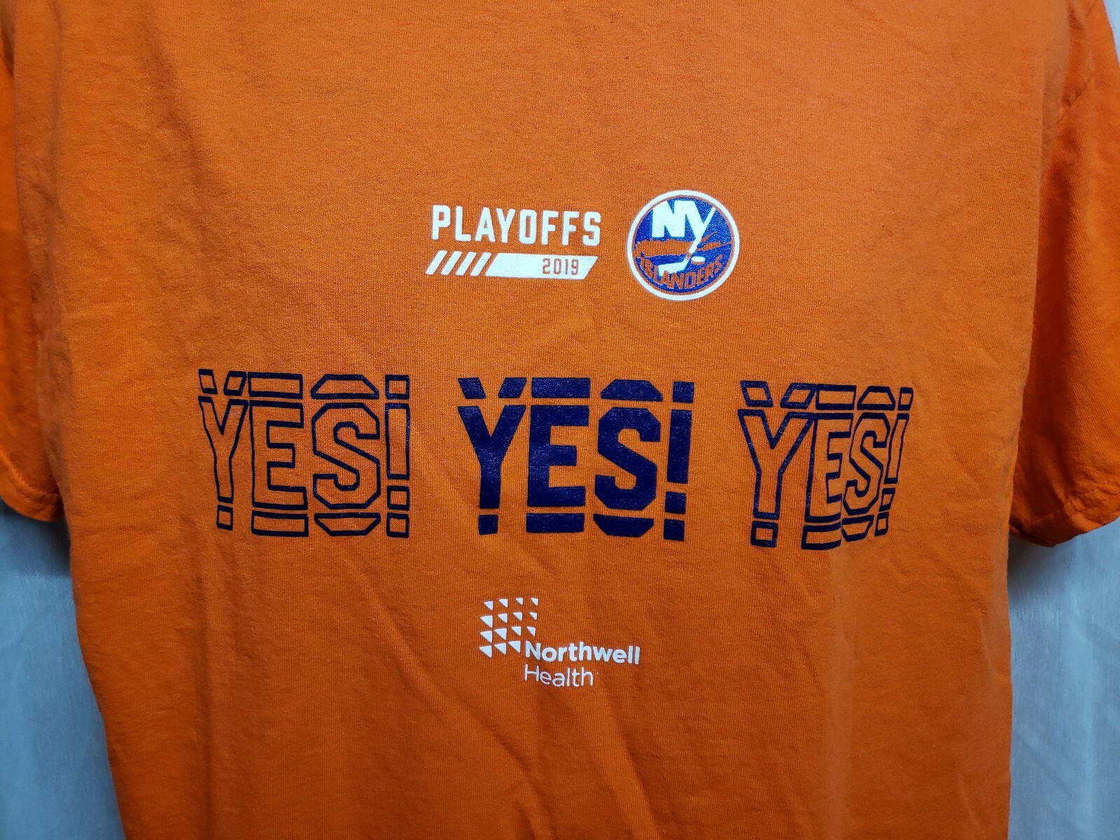 2019 New York Islanders Playoffs Yes Yes Yes Adult Orange XL TShirt