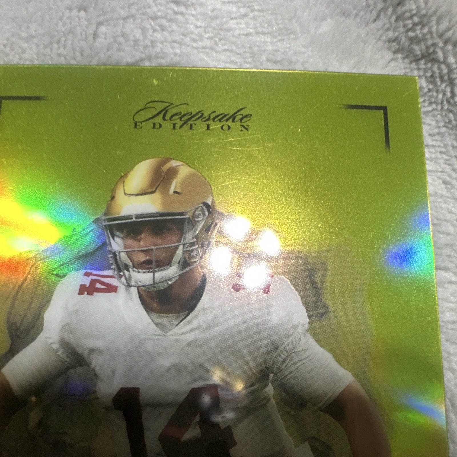 Super Products Inc. 2022 Keepsake Football Brock Purdy 49ers #40 01/25