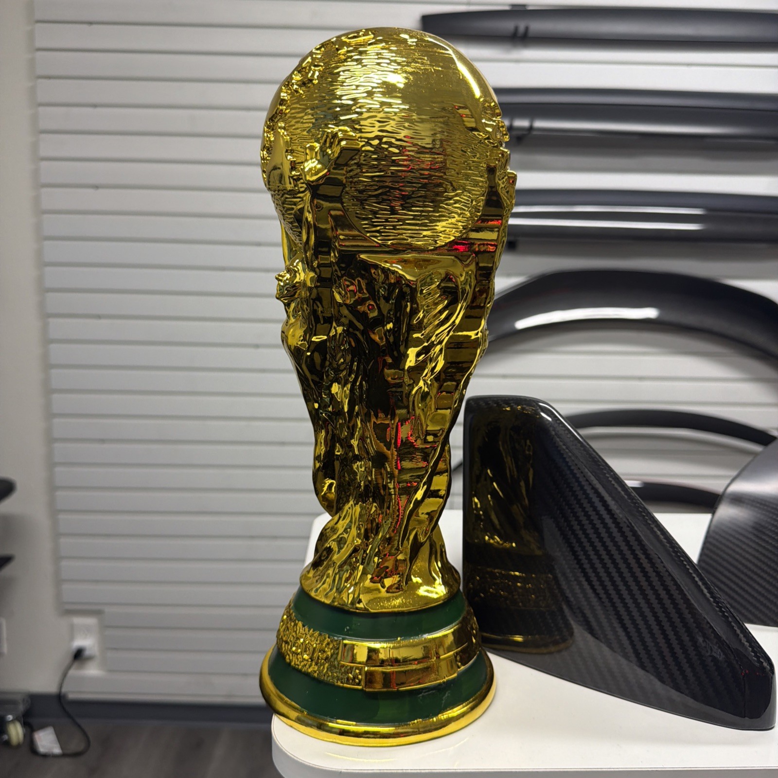 World Cup Trophy Replica 14.2in 8LB Gold Soccer Championship Award Display Decor