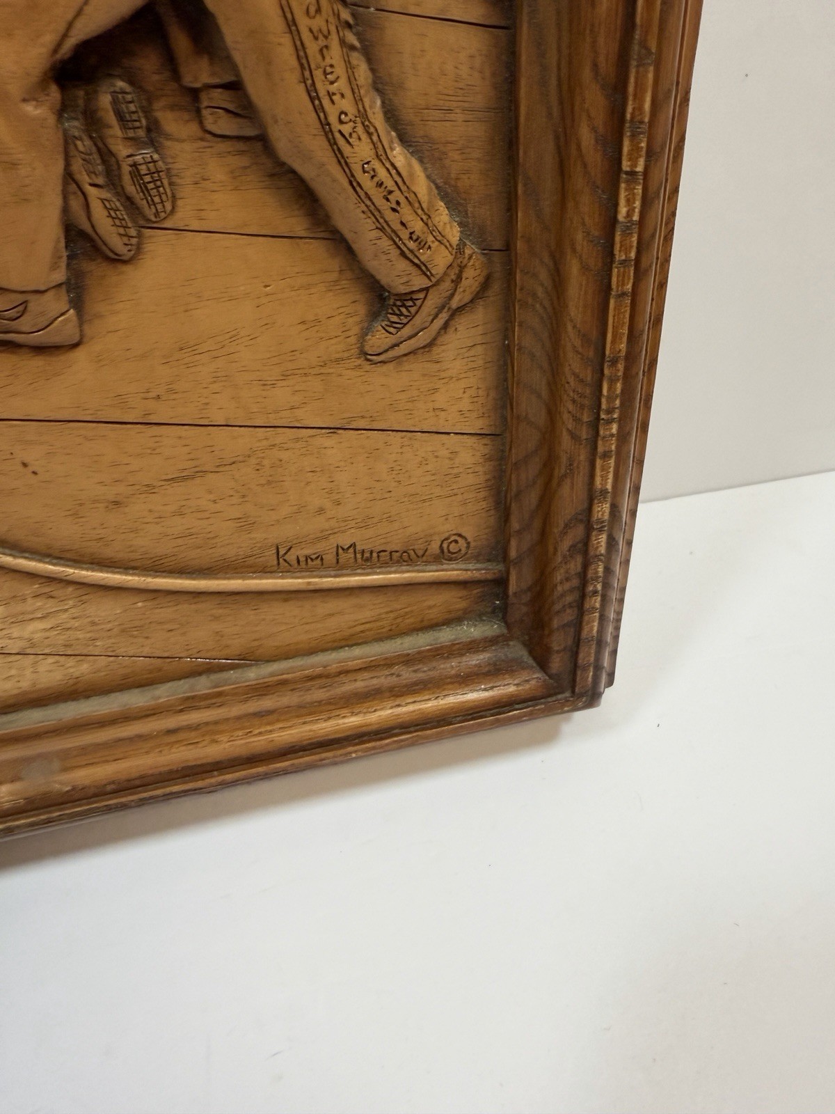 DALE EARNHARDT #3 RESIN 3D WOOD CARVING PLAQUE KIM MURRAY Hanging Picture