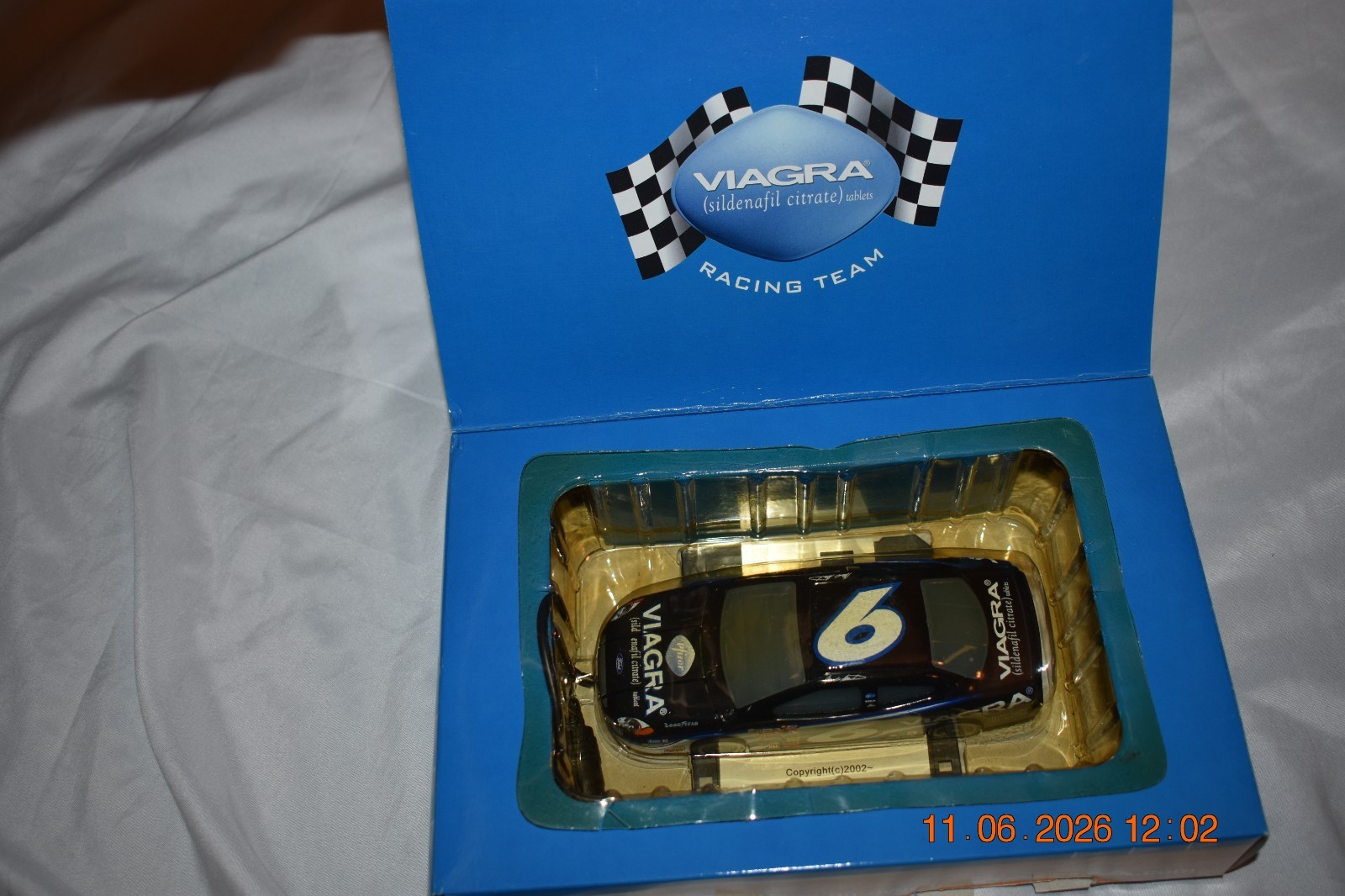NASCAR #6 Mark Martin VIAGRA MOUSE 2002 , New in Opened Box, VIAGRA Racing Team