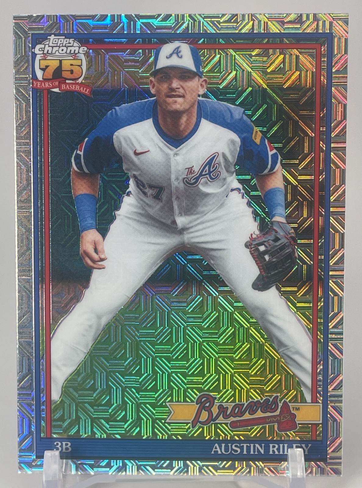 2026 Topps Series 2 1991 Chrome Austin Riley #91C2-40 SILVER PACK MOJO