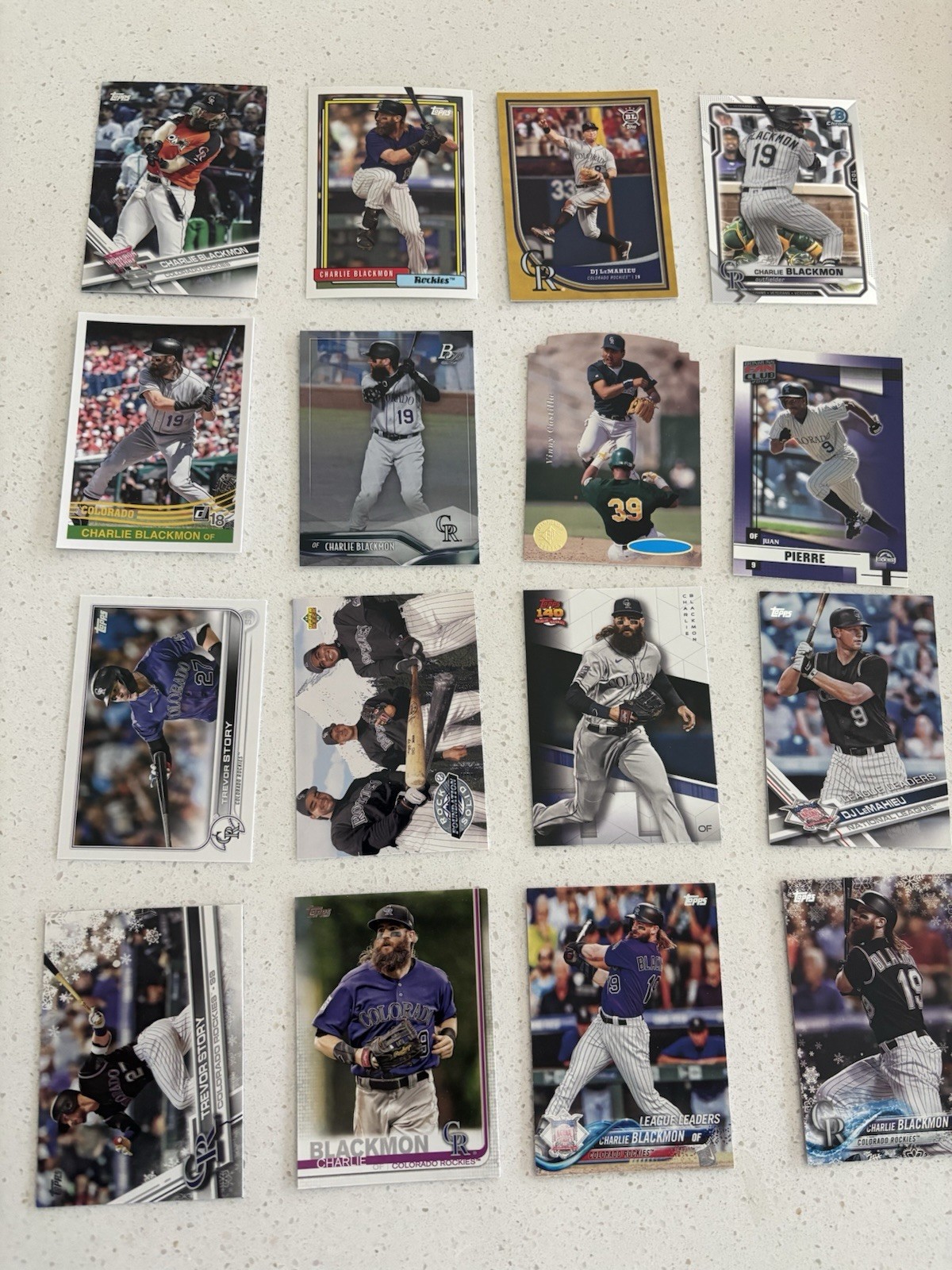 Lot Of 3200 Colorado Rockies Trevor Story, Charlie Blackmon Dante Bichette