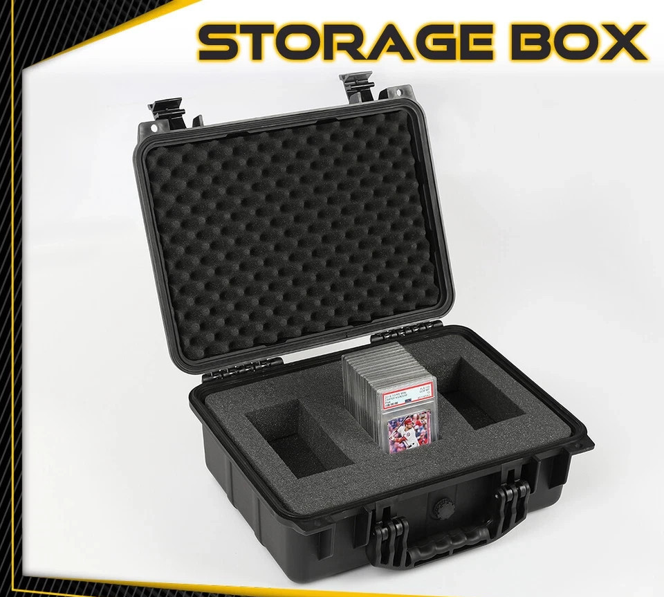 50CT 150CT Weatherproof Graded Card Storage Box Case Slab Holder & Protector New