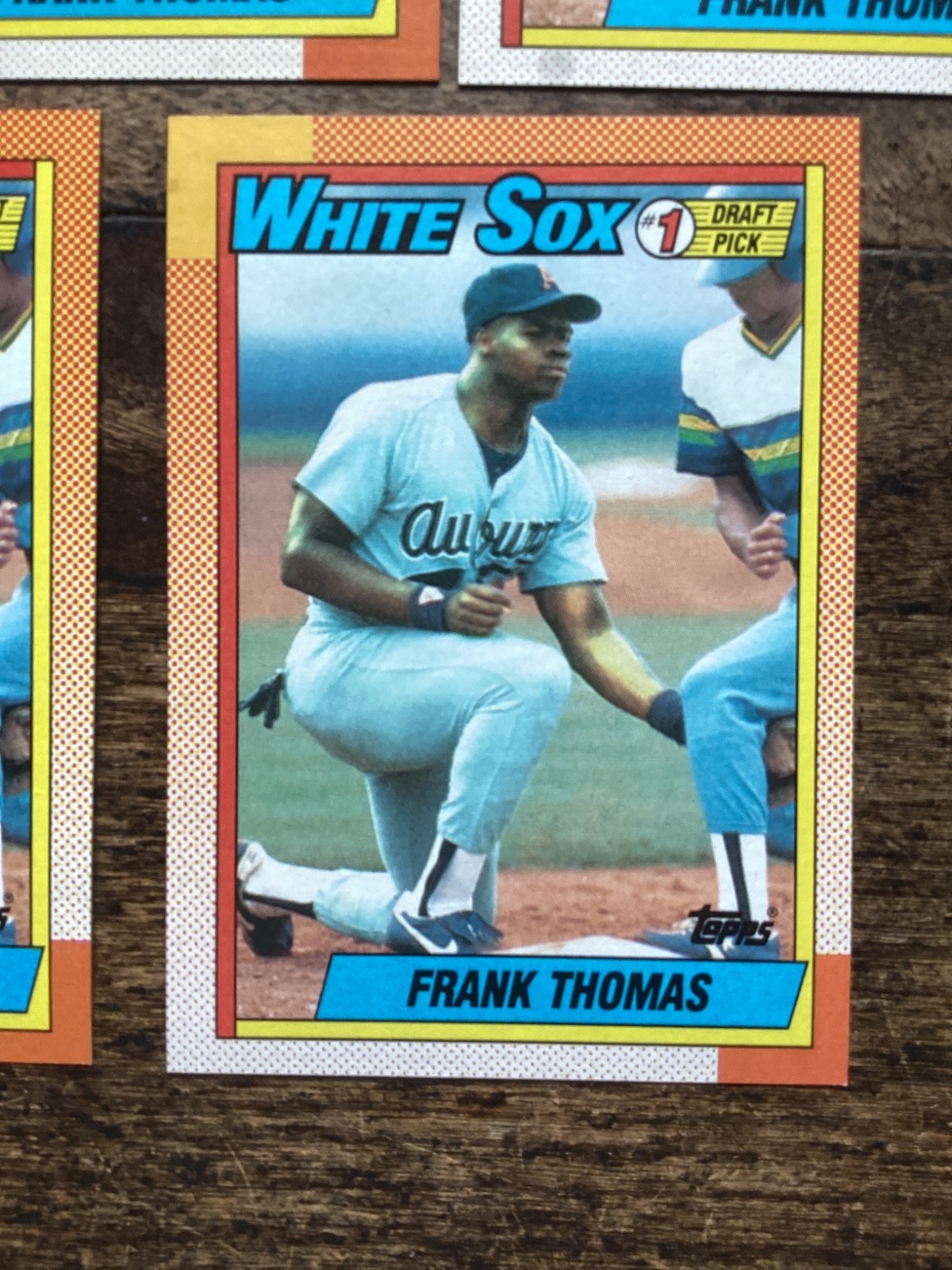 1990 Topps Frank Thomas Rookie Card Lot of 5 White Sox #414 1st Draft Pick NM