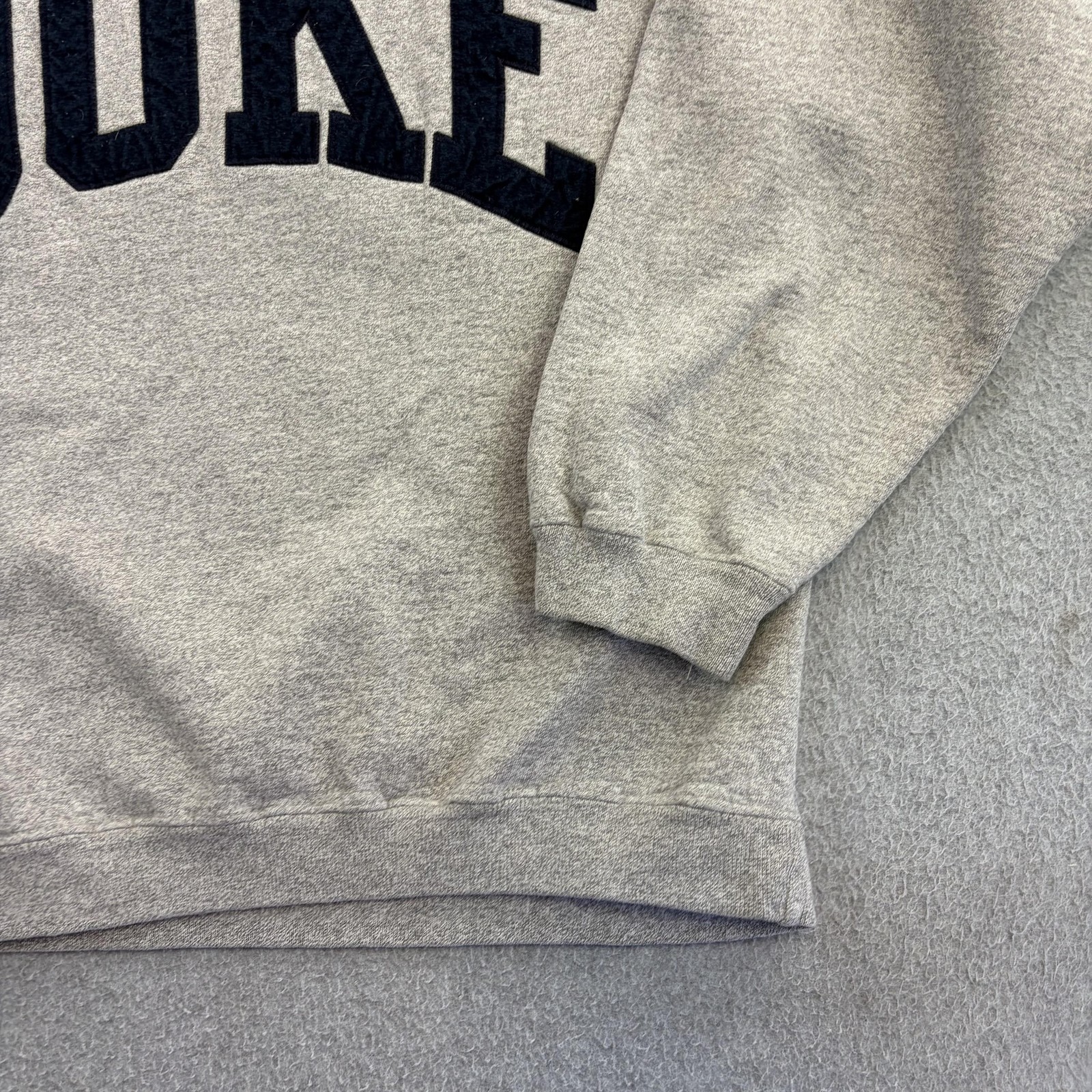 Vintage Duke Sweatshirt Mens Small Gray NCAA Crewneck Pullover Blue Devils