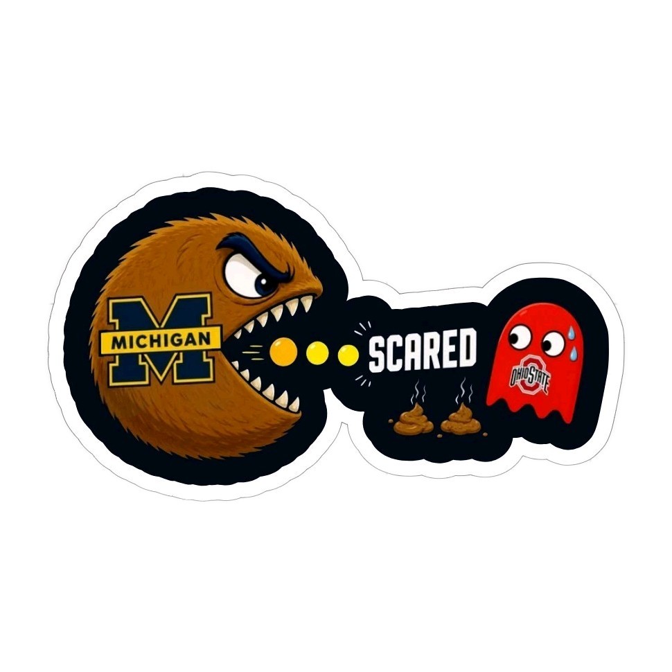 Michigan Wolverines Sticker NCAA Football Die Cut Laminated