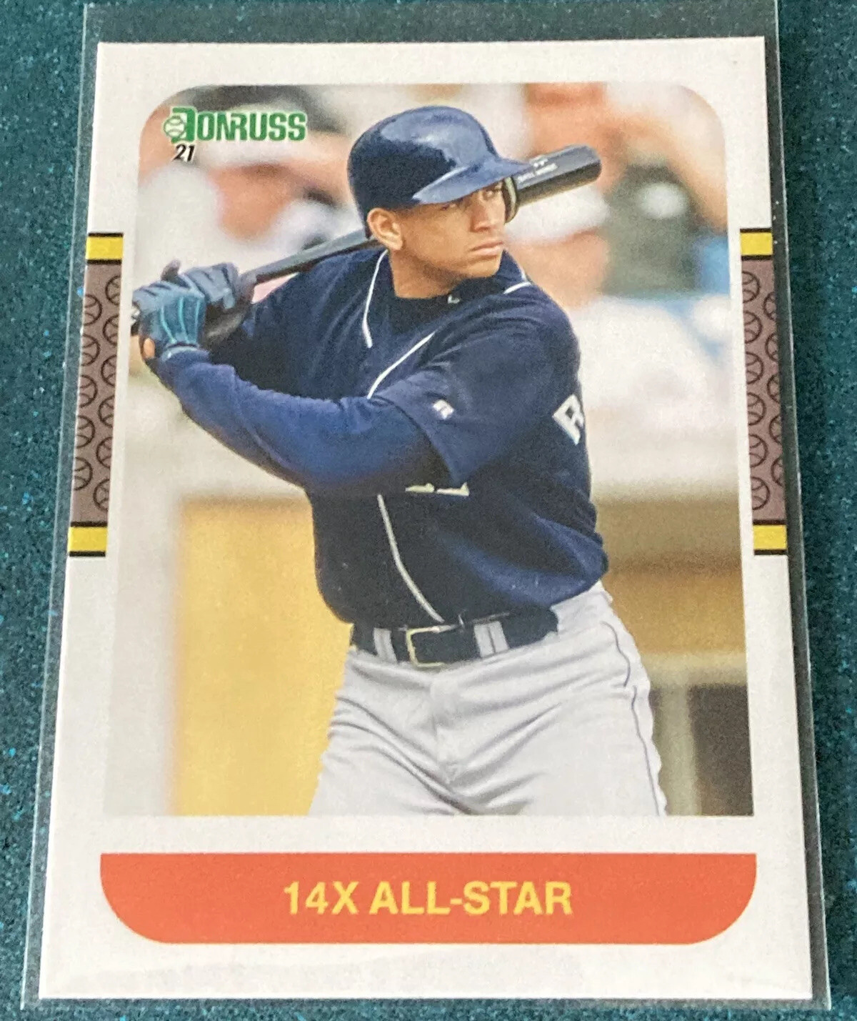 2021 Donruss Short-Print Retro PHOTO STAT VARIATION Alex Rodriguez #253 SP