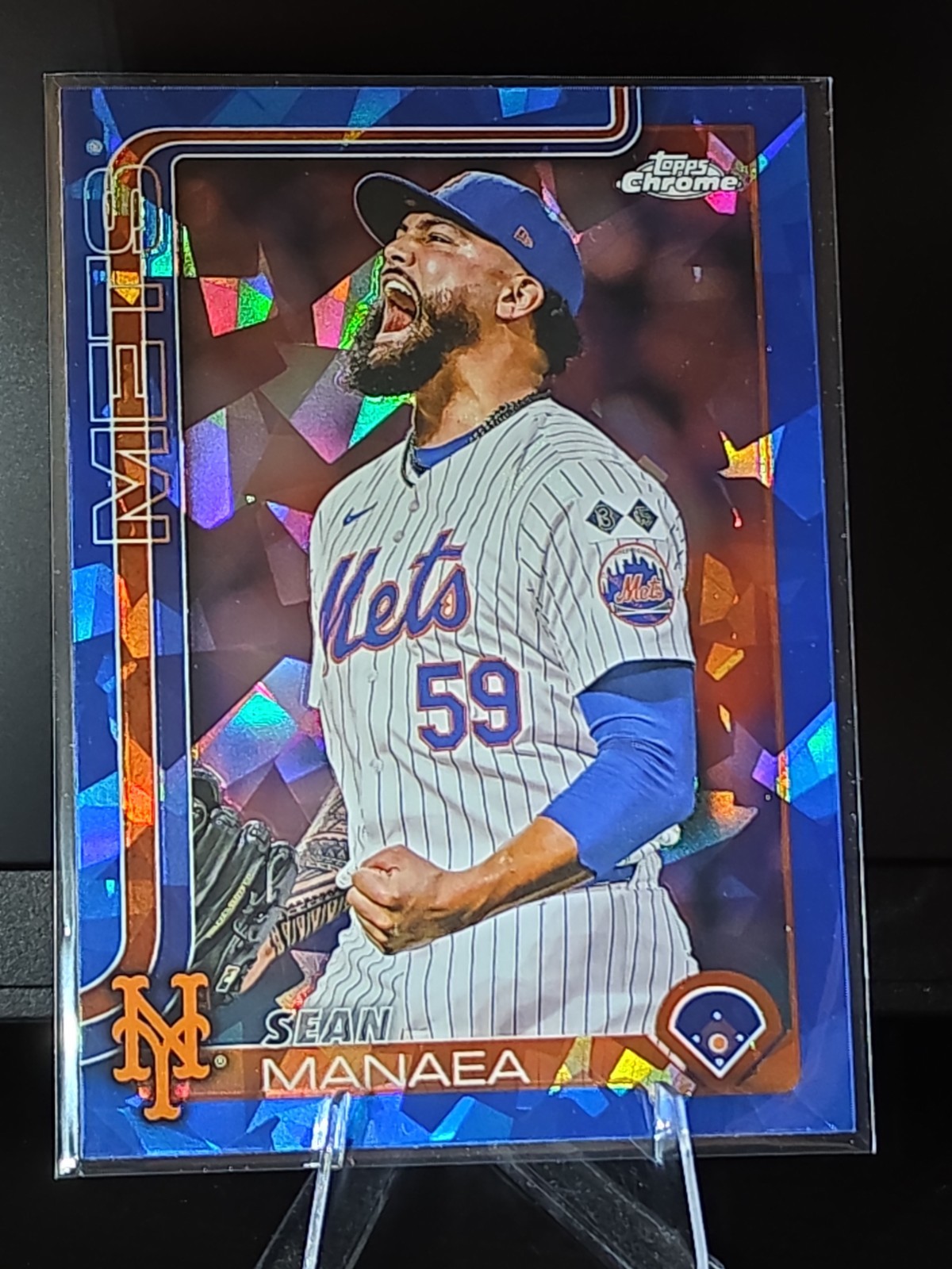 Sean Manaea | 2025 Topps Chrome Sapphire Edition | #287 New York Mets