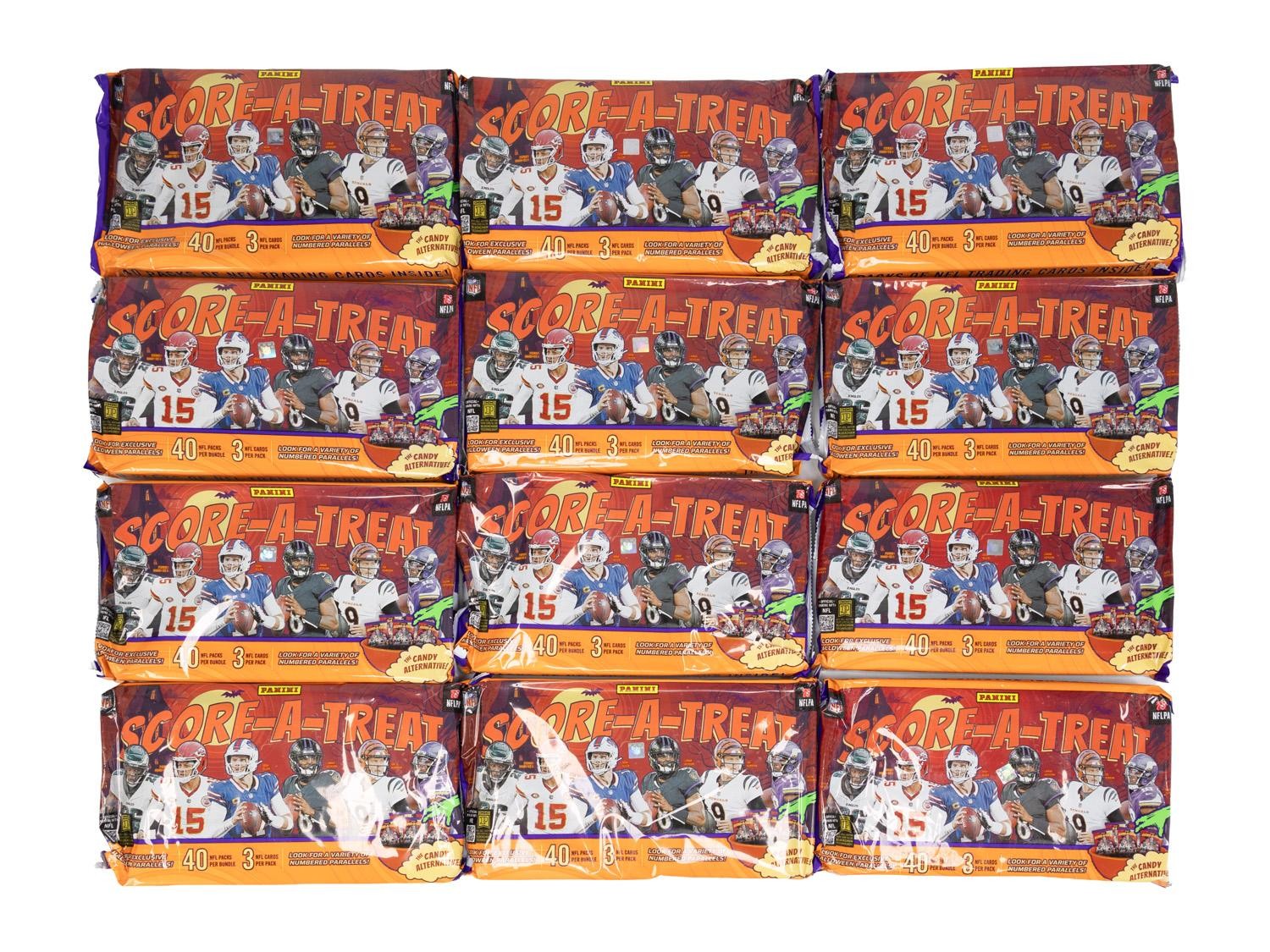 2025 PANINI SCORE-A-TREAT HALLOWEEN FOOTBALL 40-PACK BOX (LOT OF 12)