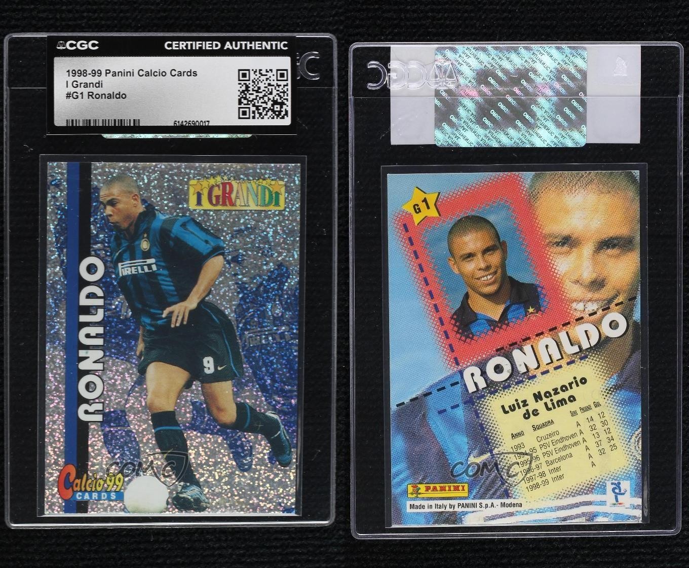 1999 Panini Calcio I Grandi Ronaldo #G1 0dj8