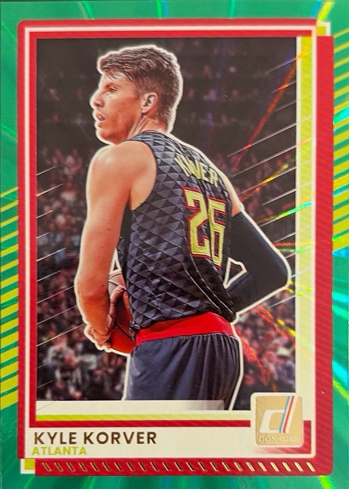 Kyle Korver Donruss 25-26 #178 Green Laser Atlanta Hawks