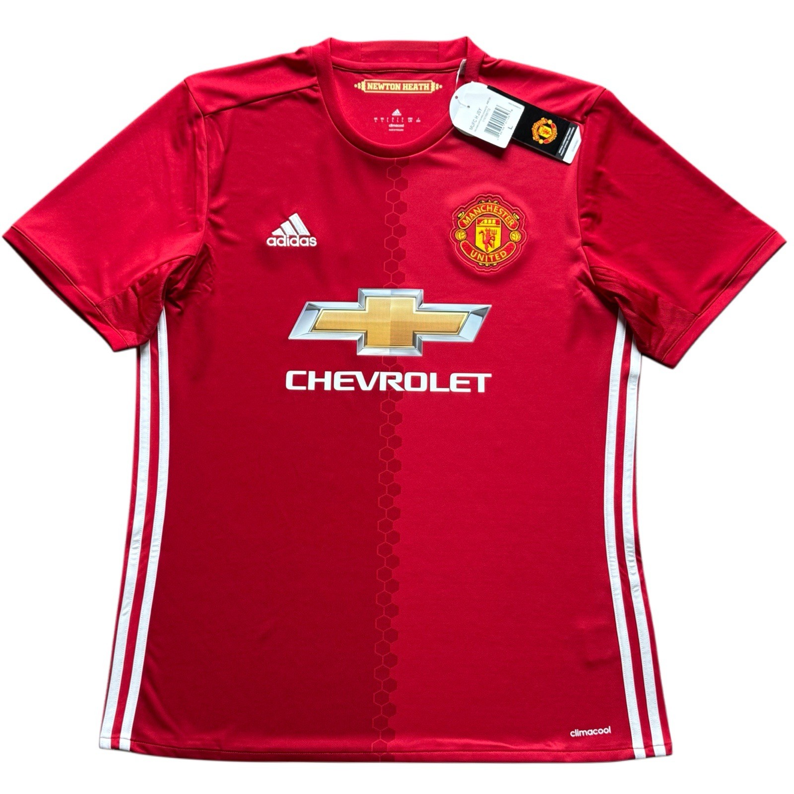 2016/17 Manchester United Home Jersey #9 Ibrahimovic Large adidas Premier League
