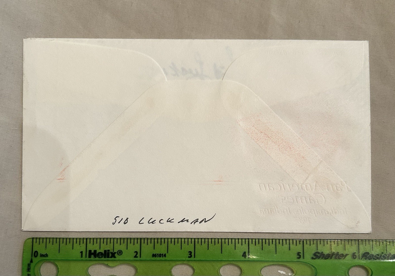 Autograph Signed Postal Cover Sid Luckman #42 Chicago Bears HOF NFL Football