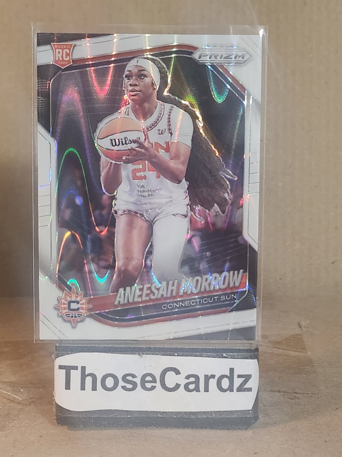 2025 Panini Prizm WNBA White Seismic Prizm #79 Aneesah Morrow