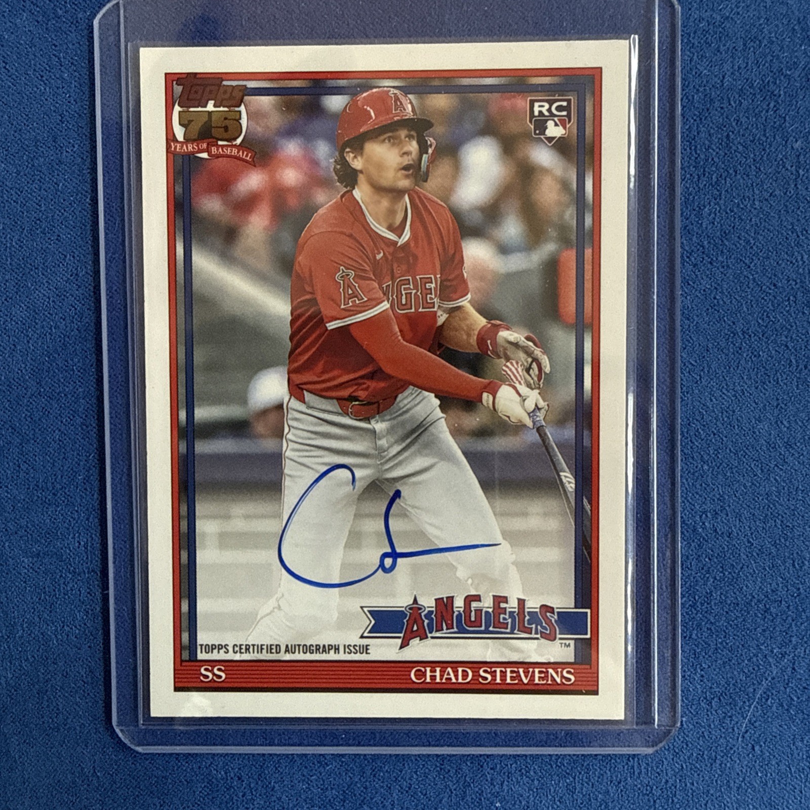 2026 Topps Series 1 1991 Autograph #91A-CST Chad Stevens RC Rookie On Card AUTO