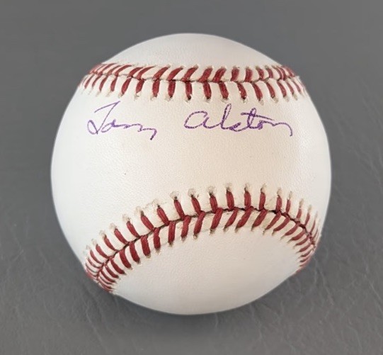 Tom Alston Autographed Baseball – Incredible Condition