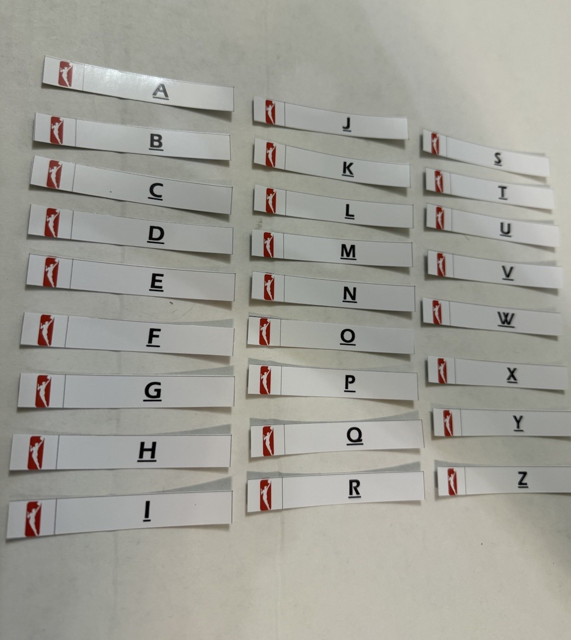 WNBA A-Z Sticker Labels for BCW Card Dividers – Labels Only