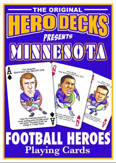 NFL Football Hero Decks Caricature 52 Playing Cards Parady Cards Same Day Ship
