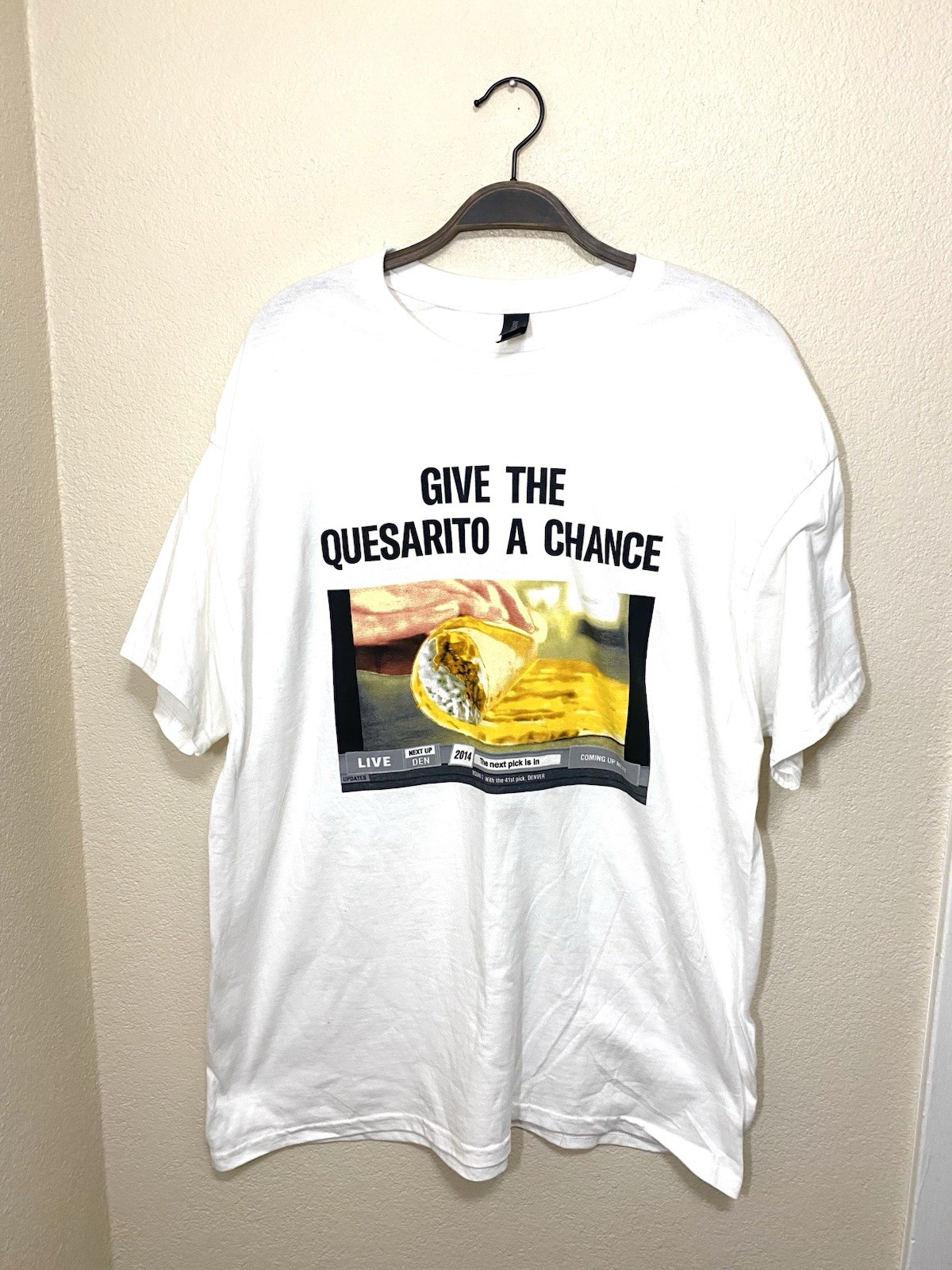 Denver Nuggets Taco Bell Give The Quesarito A Chance Nikola Jokic Shirt XL
