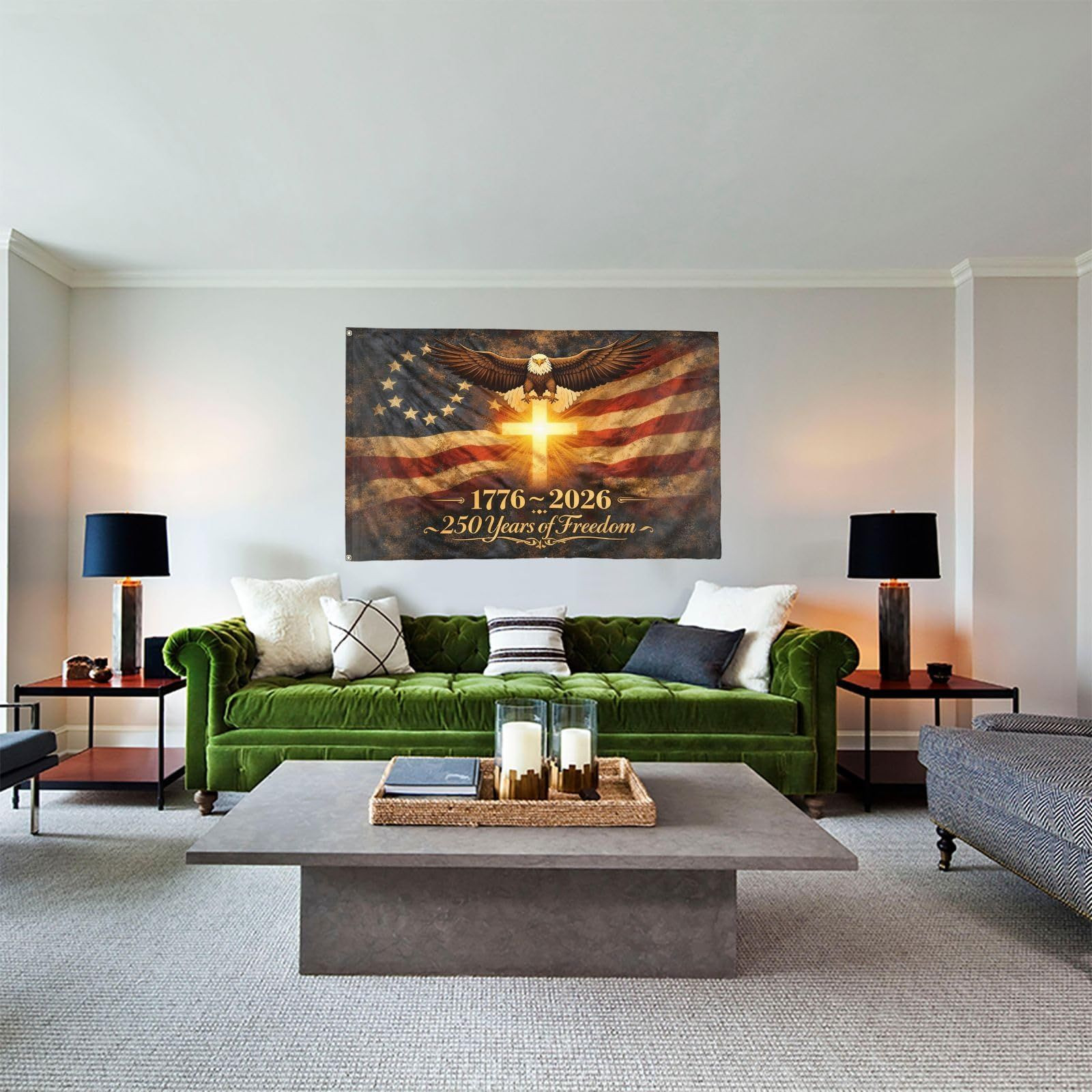 250th Anniversary Flag – One Size, 250 years of Freedom1
