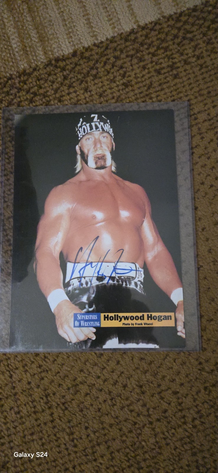 Hulk Hogan signed coa in person