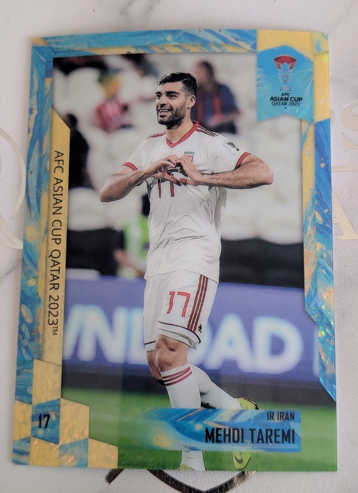 2023 CHNCARD AFC Asian Cup 🫶 Mehdi Taremi 🇮🇷 ⛱️ 🔵 /49 Olympiacos. Rare Iran