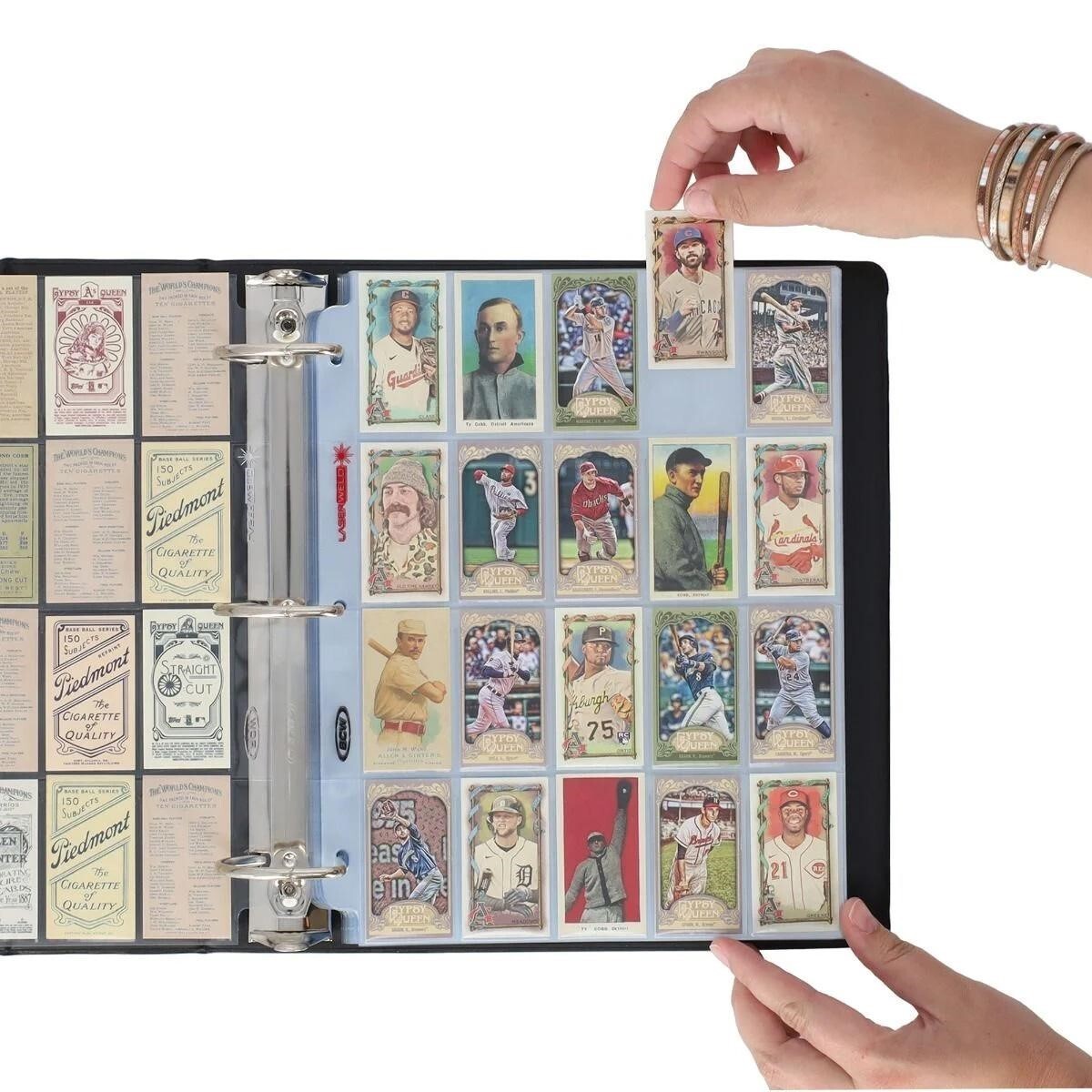 Tobacco Card T206 3 Rings Album 100 Pages 20 Pockets BCW Poly Pages Sheets New