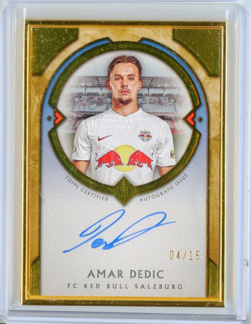 2023-24 Topps Transcendent Salzburg AMAR DEDIC Gold Framed AUTO Autograph 4/15