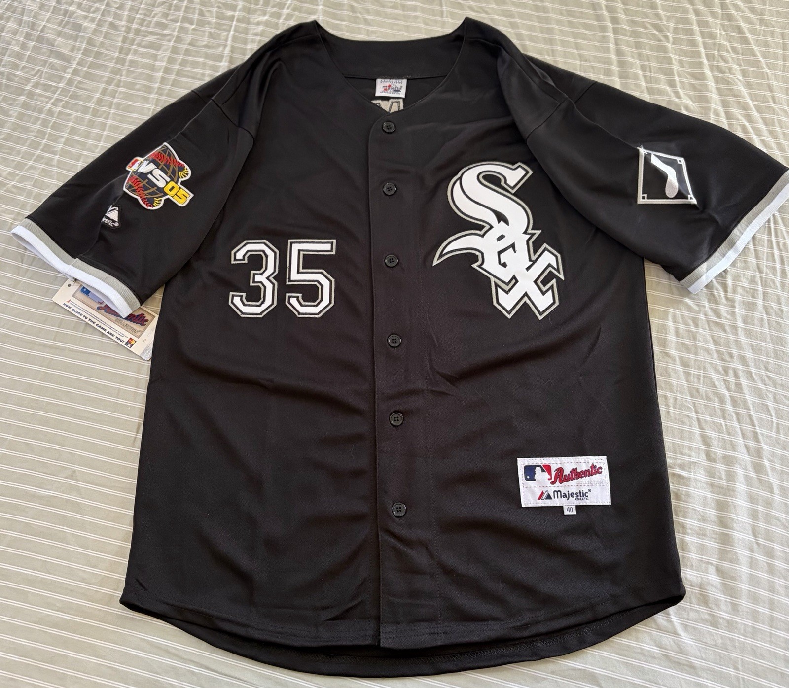 Frank Thomas Chicago White Sox 2005 World Series Alt Black Men’s Jersey