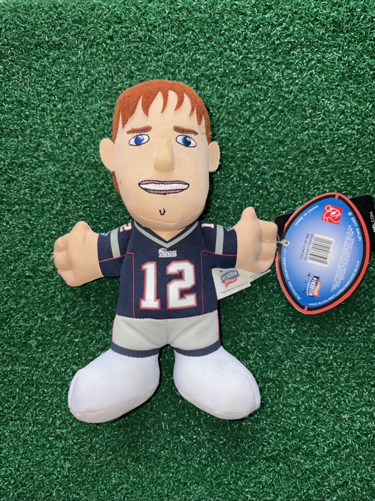 Tom Brady NEW Tampa / Patriots Bleacher Creature 7 Inch MINI Doll Plush Figure