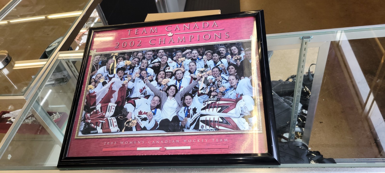 2002 TEAM CANADA WOMEN’S HOCKEY SIGNED POSTER Olympic Gold Champions print wphl