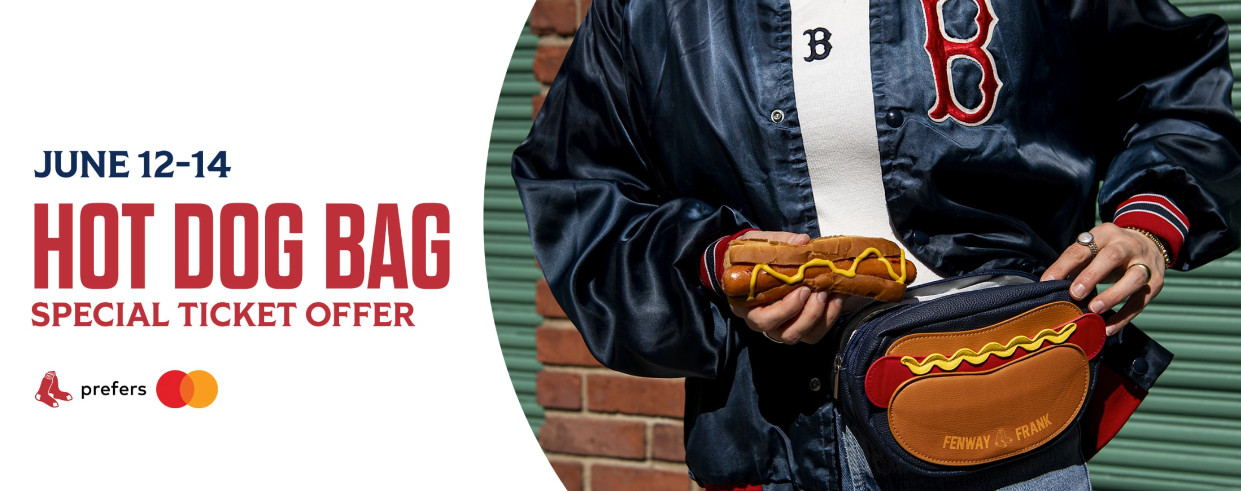 *LIMITED EDITION* BOSTON RED SOX Special Ticket “FENWAY FRANK” HOT DOG Bag