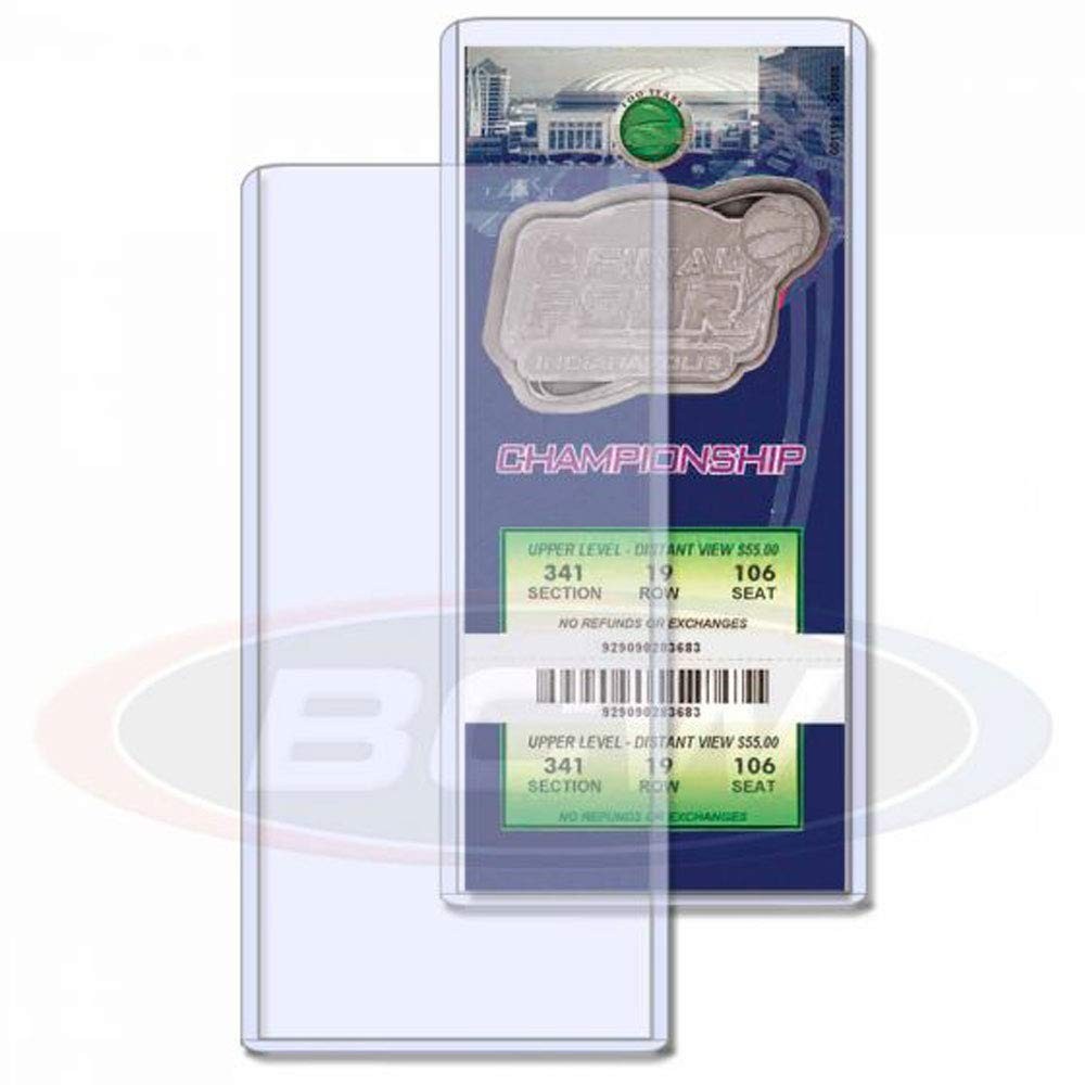 3×7 – Ticket Toploader (25 Pack) – Rigid PVC Sleeve for Photos, Prints, Ticke…