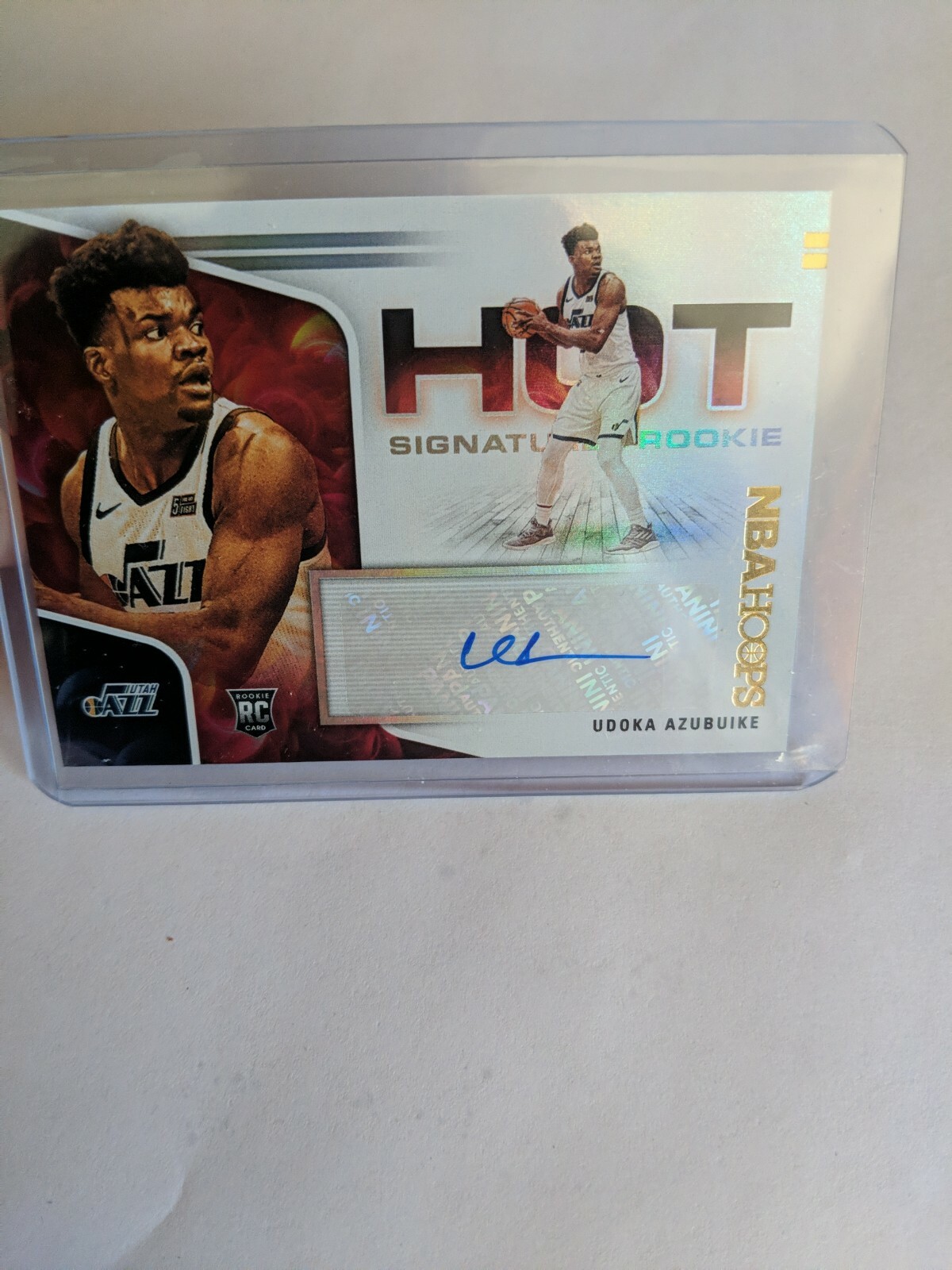 2020-21 Panini Hoops Udoka Azubuike Hot Signatures Rookie Auto HR-UDO Jazz