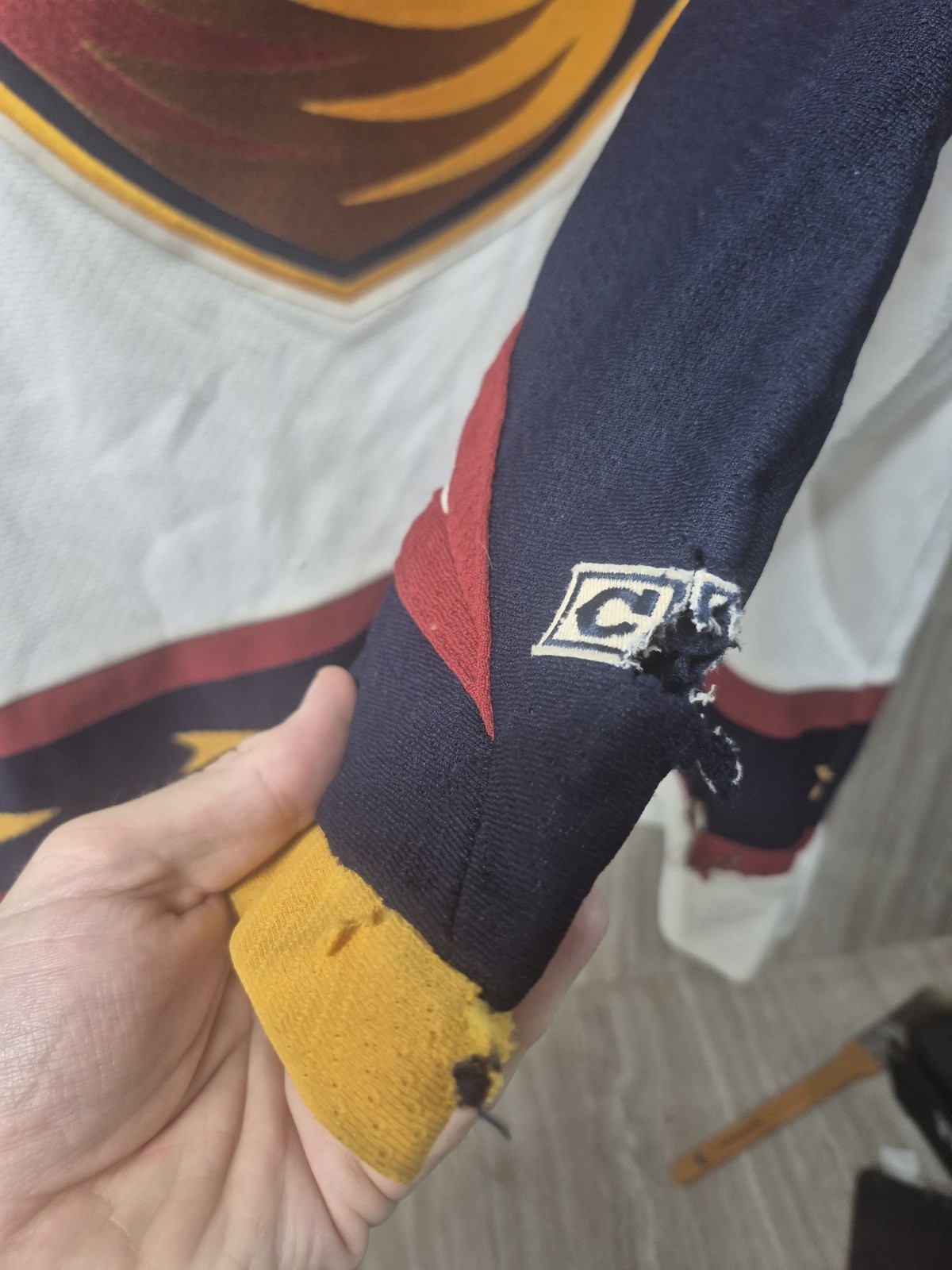 CCM NHL WHITE ATLANTA THRASHERS JERSEY SIZE XL VINTAGE 90S MENS HOCKEY Antal 09
