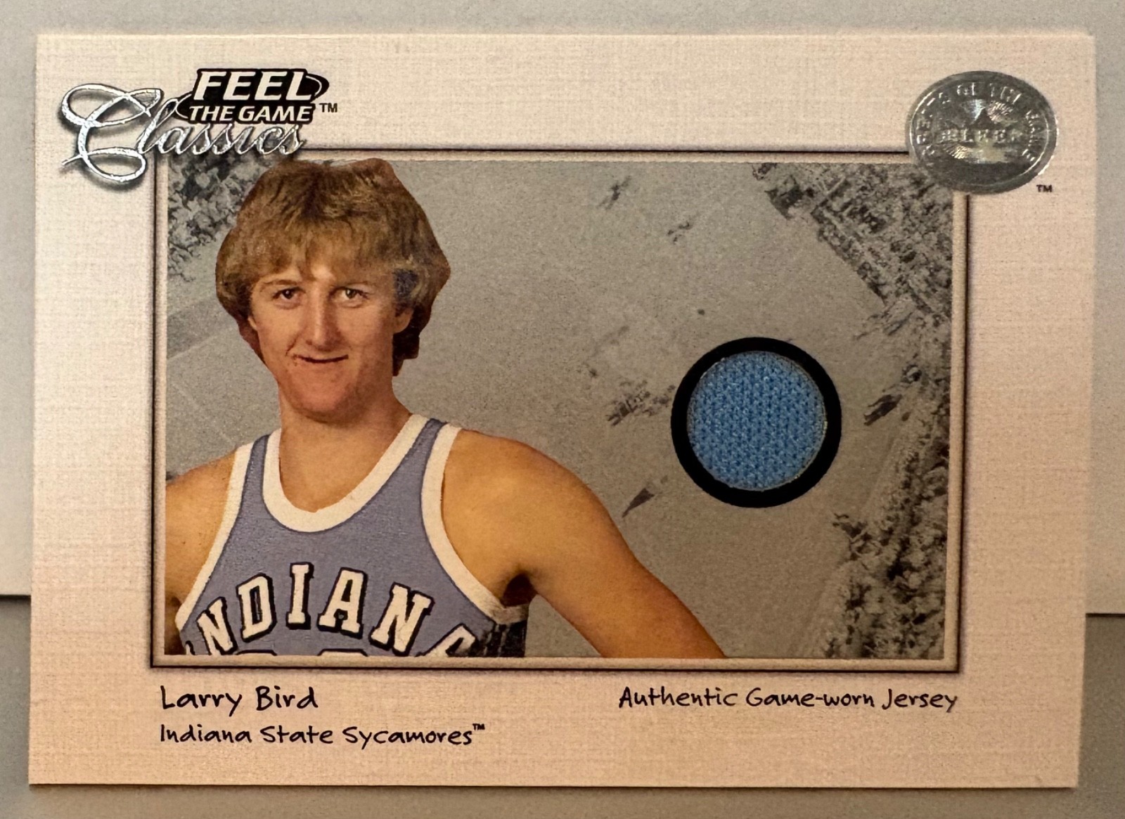 2001 Feel the Game Classics Larry Bird Game Worn Jersey Indiana